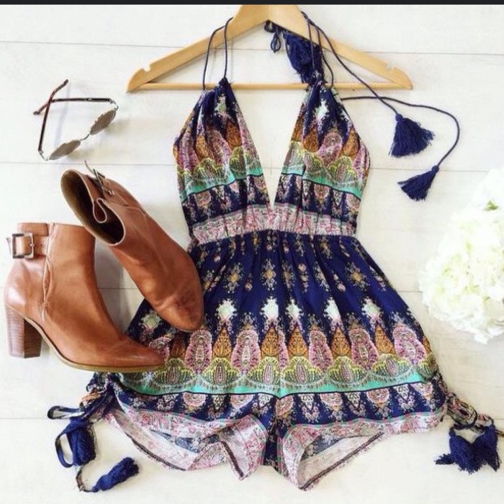 Backless Beach Romper - image 2